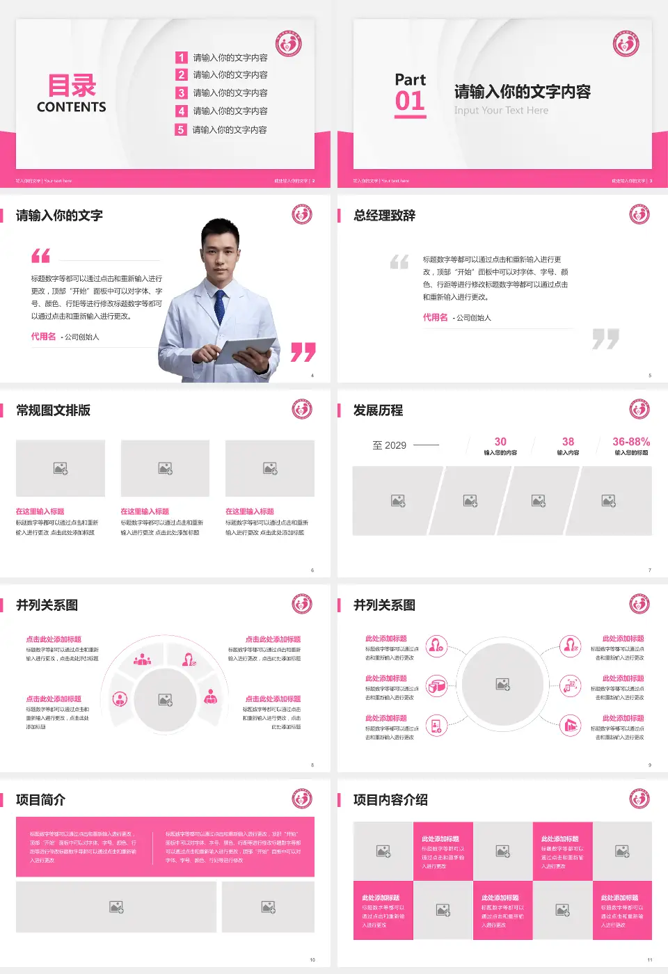 铜仁市妇幼保健院医院管理报告PPT模板16:9格式幻灯片预览图2