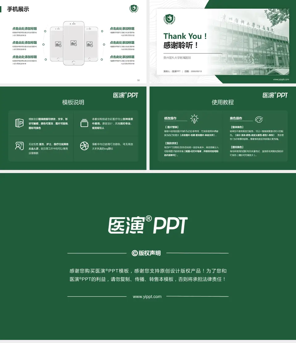 贵州医科大学附属医院医院管理报告PPT模板16:9格式幻灯片预览图7
