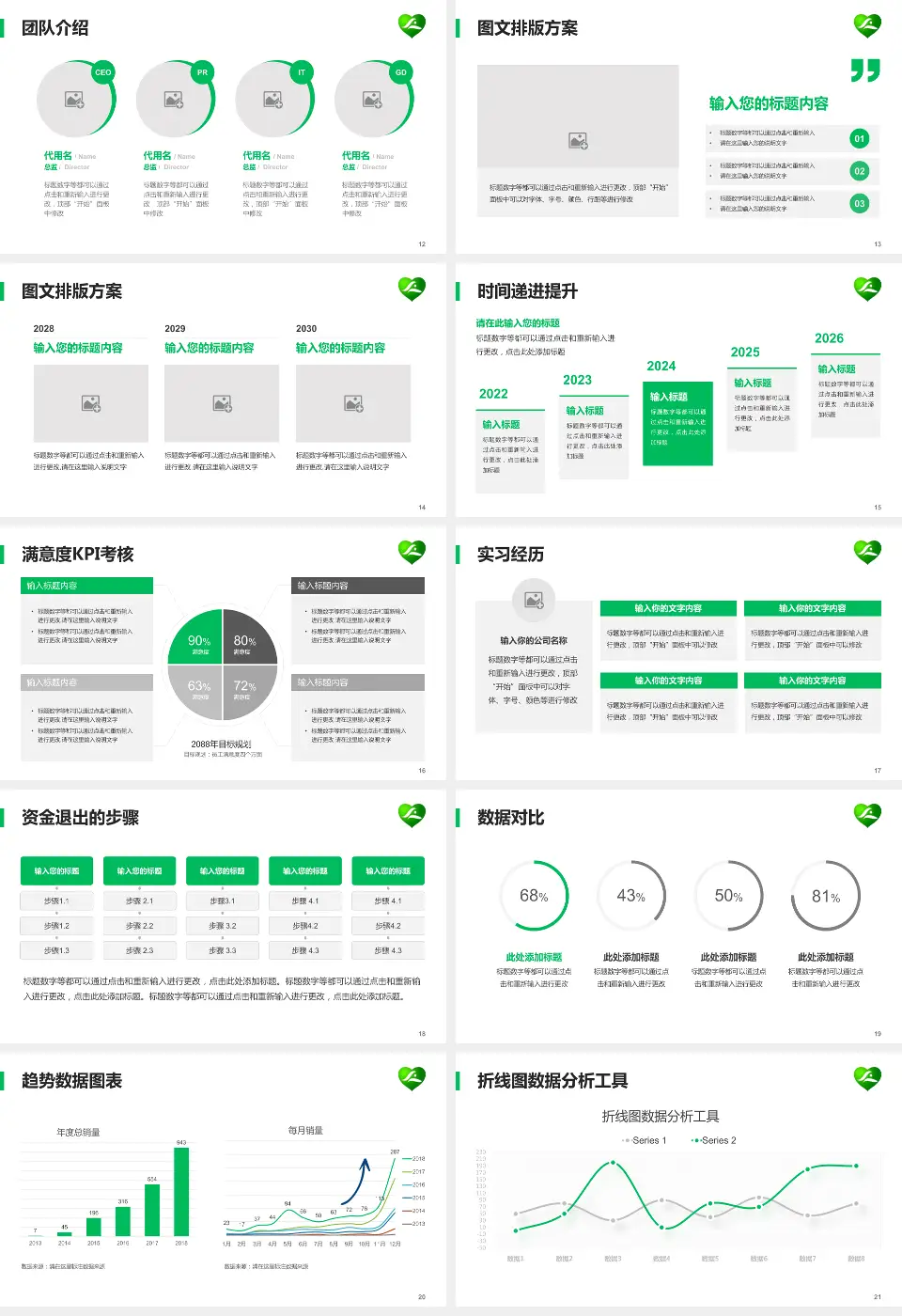 桂林市社会福利医院培训与教育PPT模板16:9格式幻灯片预览图3