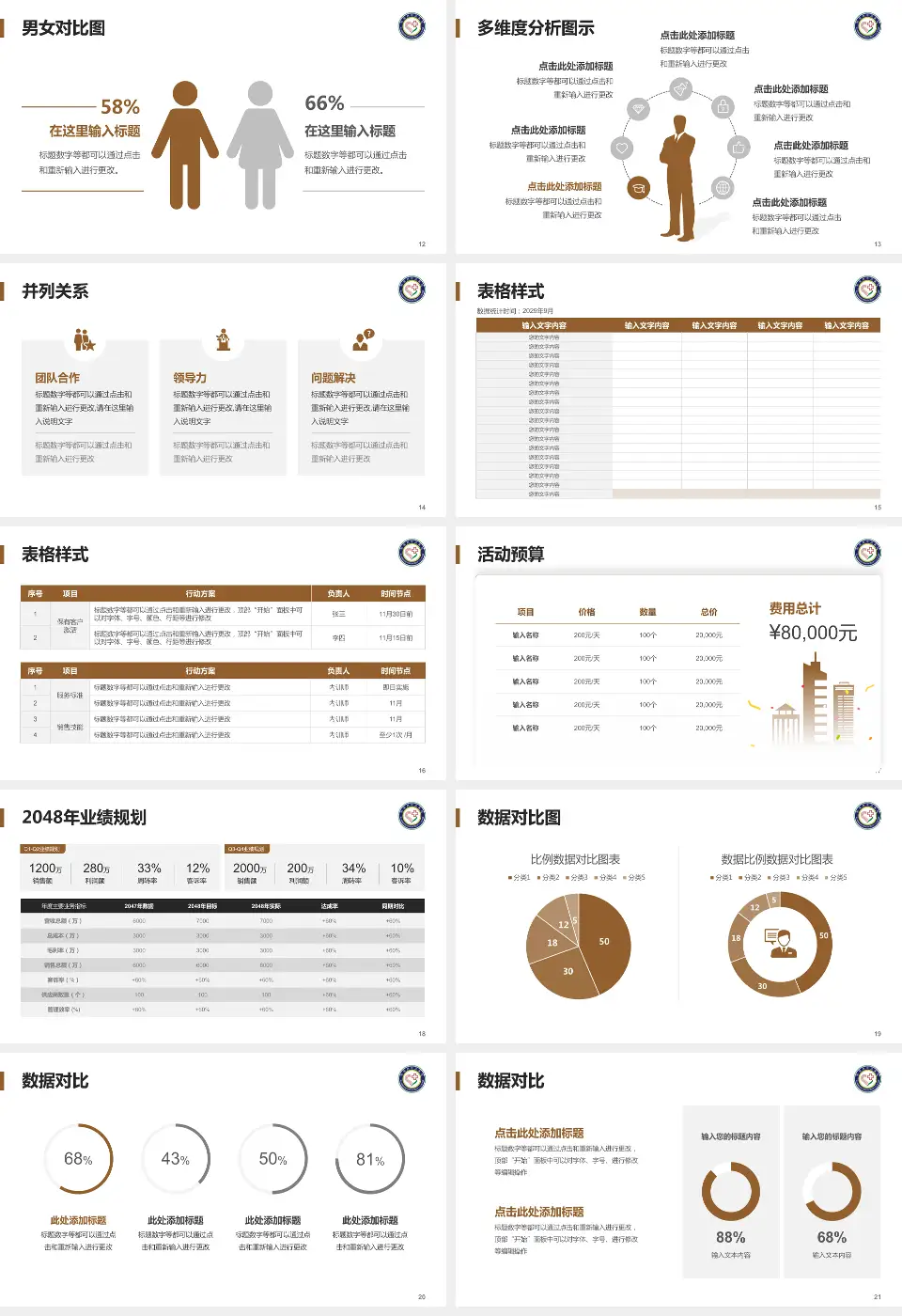 黔南州中医医院财务与预算报告PPT模板16:9格式幻灯片预览图3