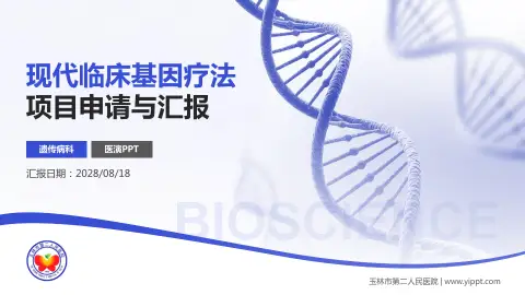 玉林市第二人民医院项目申请与汇报PPT模板