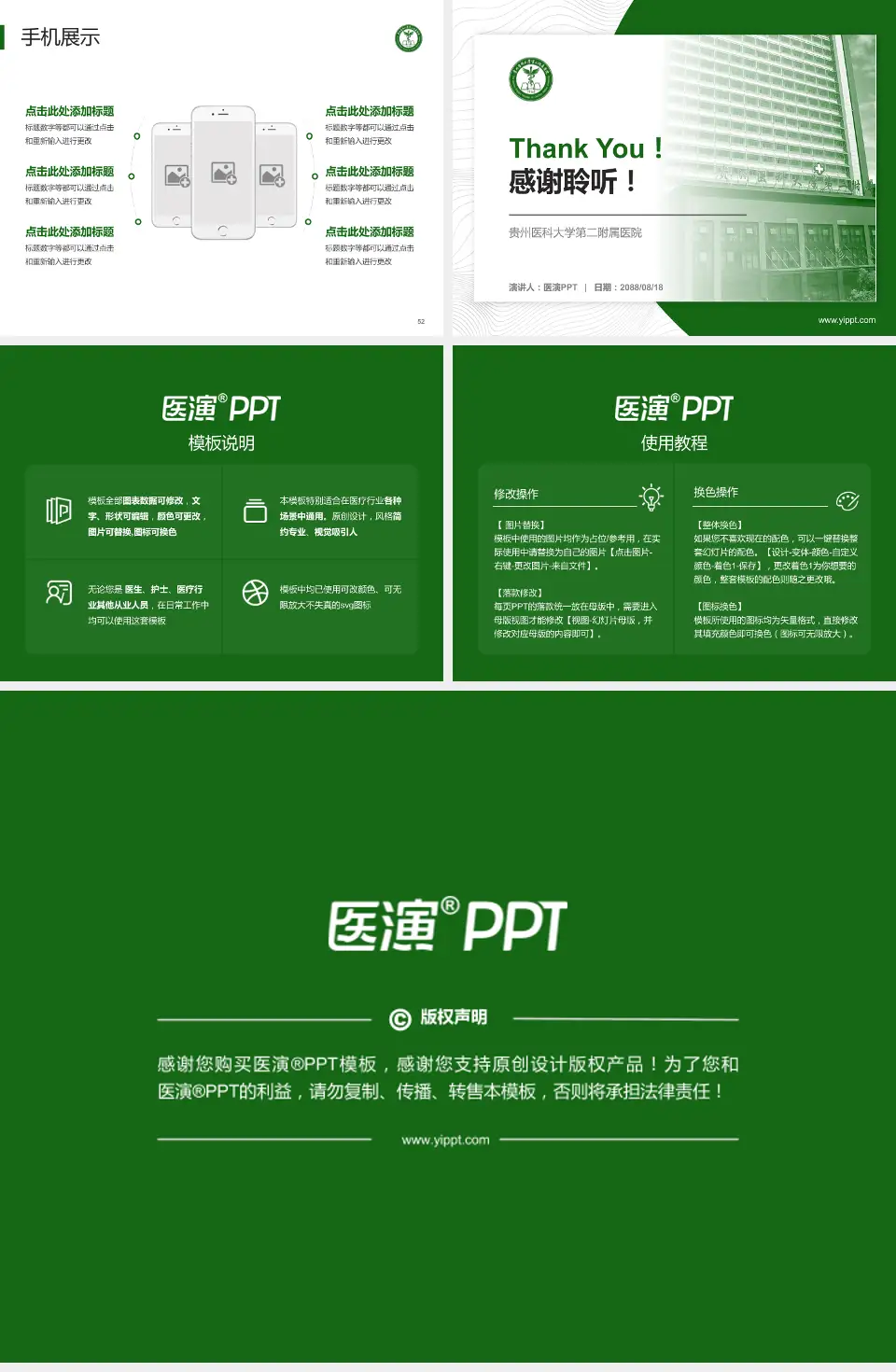 贵州医科大学第二附属医院医院管理报告PPT模板4:3格式幻灯片预览图7