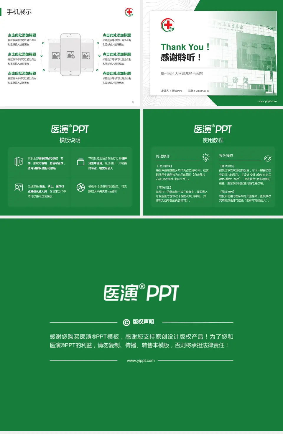 贵州医科大学附属乌当医院医院管理报告PPT模板4:3格式幻灯片预览图7