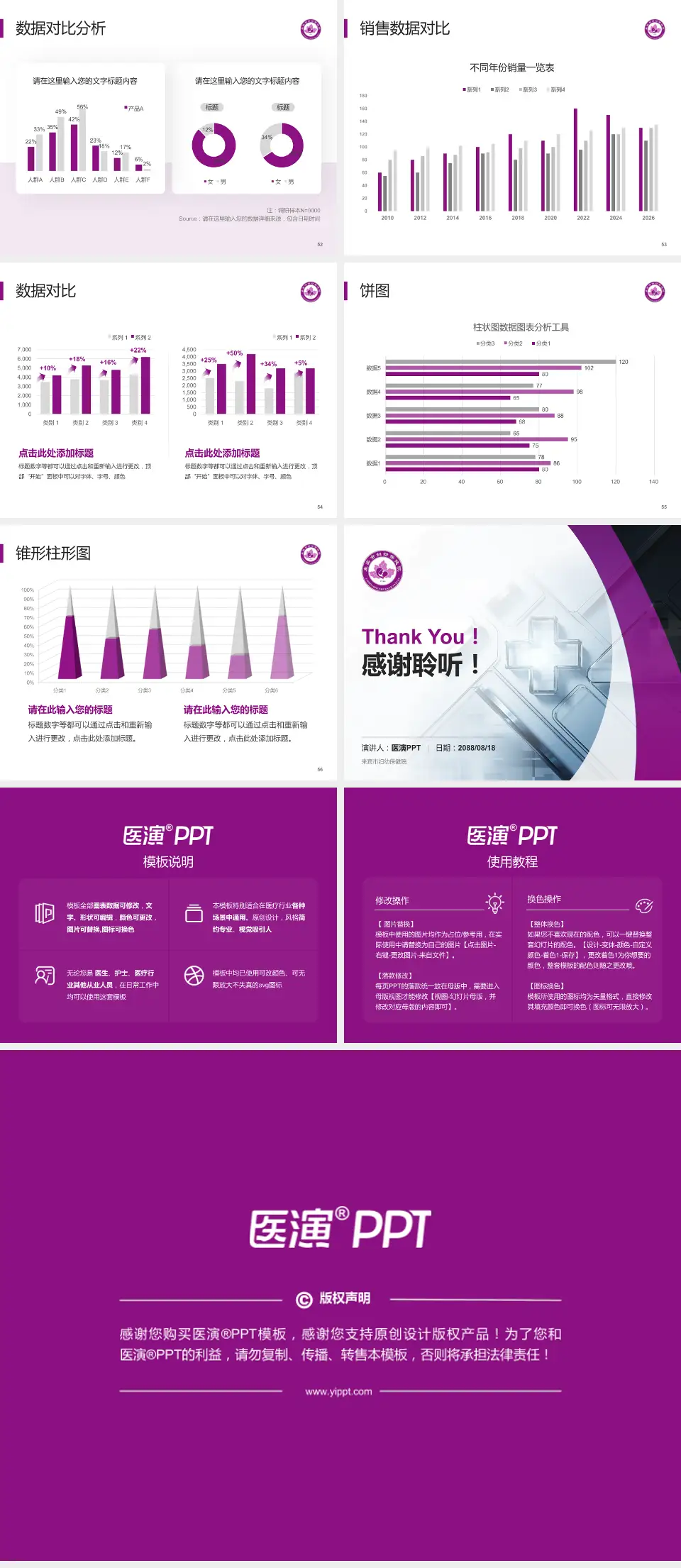 来宾市妇幼保健院医疗行业比赛专用PPT模板4:3格式幻灯片预览图7