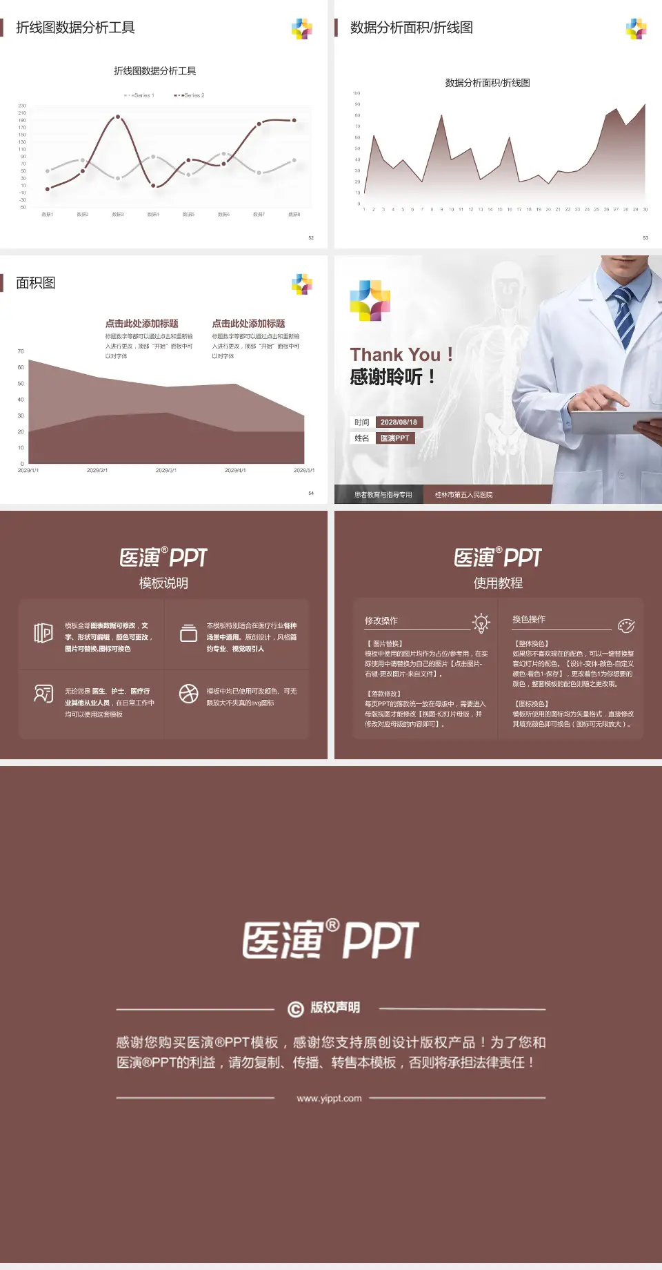 桂林市第五人民医院患者教育与指导PPT模板4:3格式幻灯片预览图7