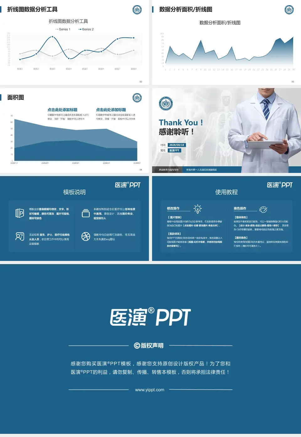 贵阳市第一人民医院龙洞堡院区患者教育与指导PPT模板16:9格式幻灯片预览图7