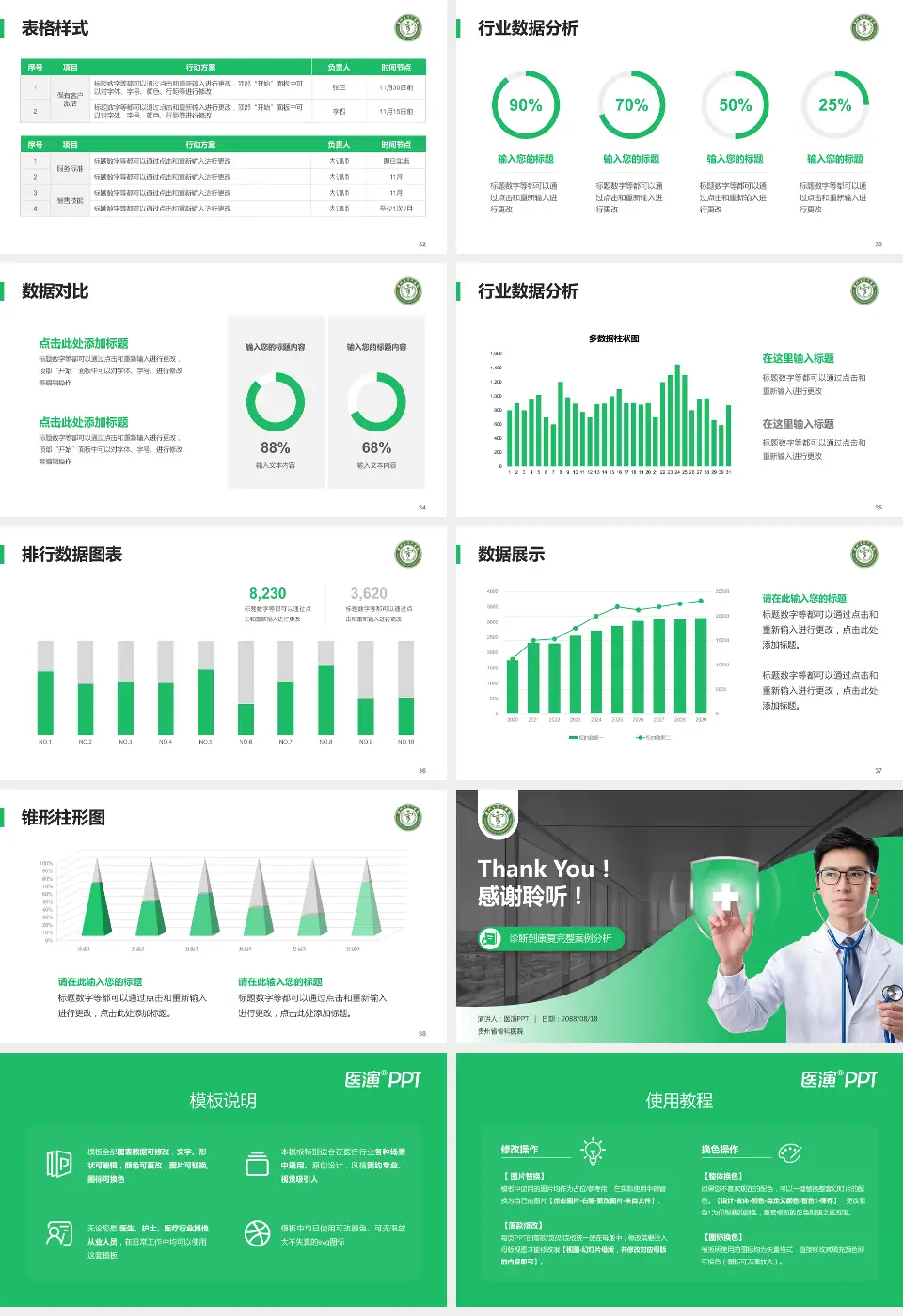 贵州省骨科医院医疗知识普及PPT模板16:9格式幻灯片预览图5