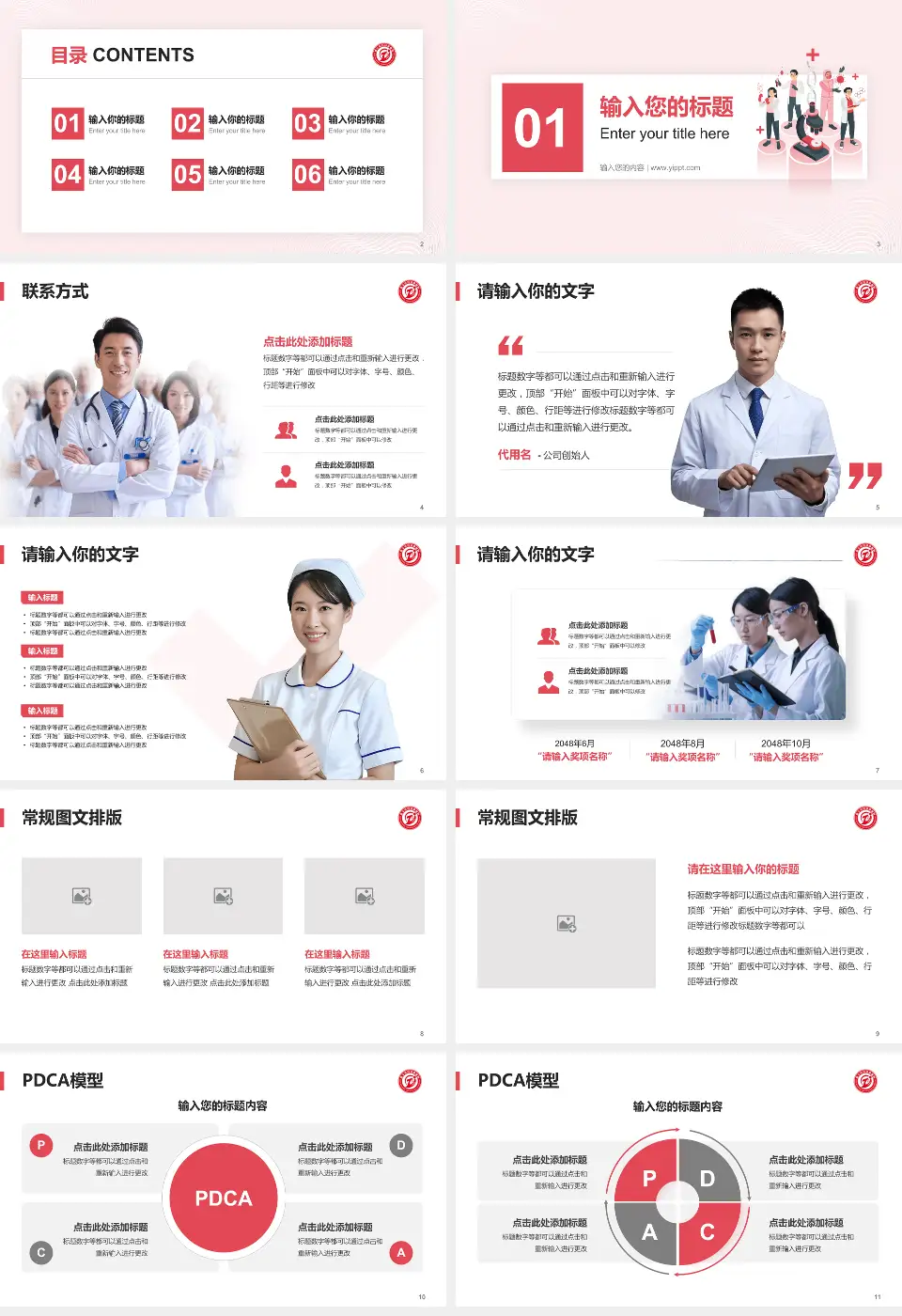 遵义市妇幼保健院品管圈PDCA演示专用PPT模板16:9格式幻灯片预览图2