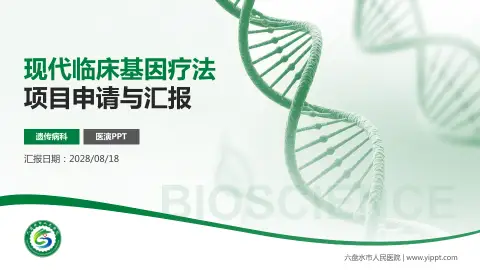 六盘水市人民医院项目申请与汇报PPT模板