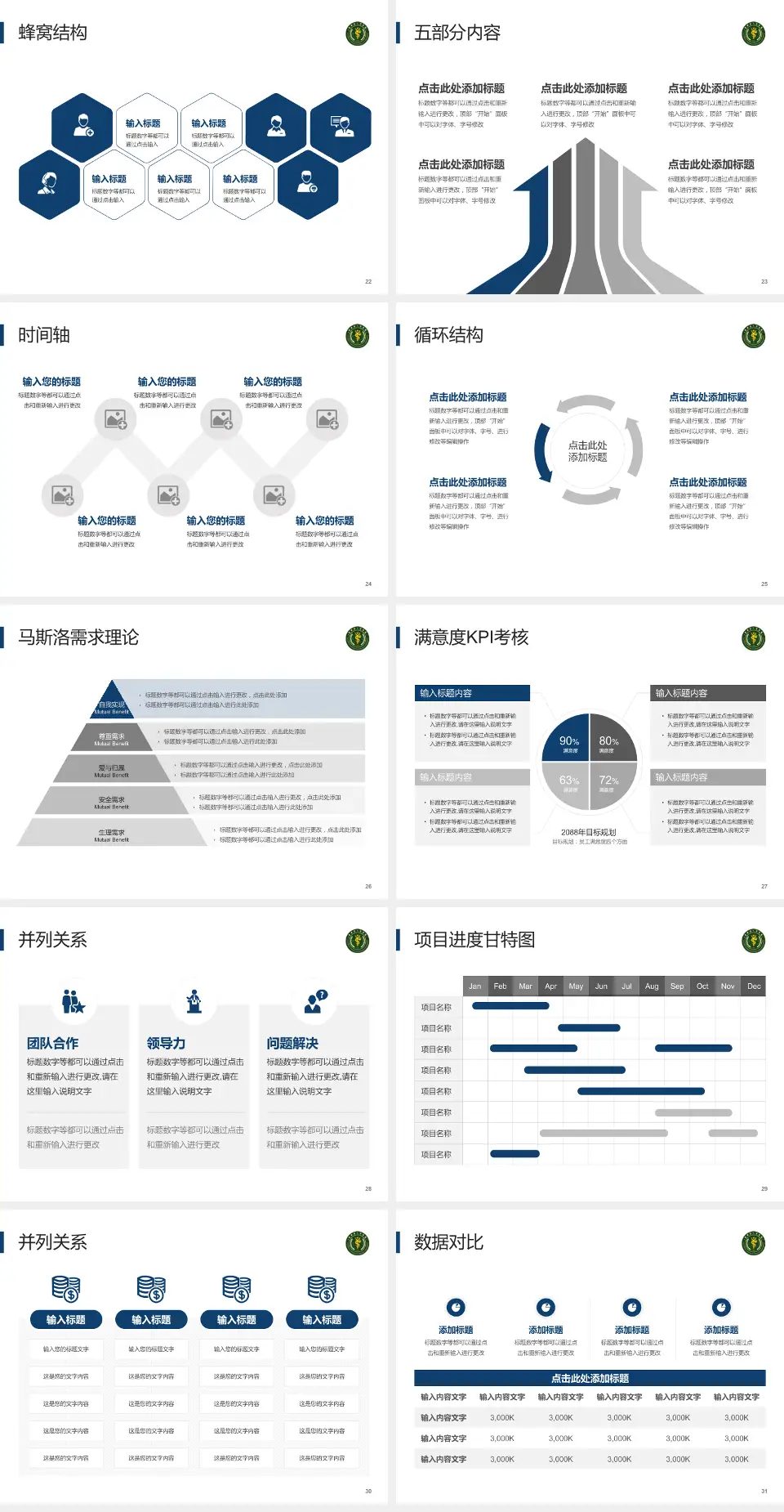 贵州省人民医院医疗知识普及PPT模板4:3格式幻灯片预览图4
