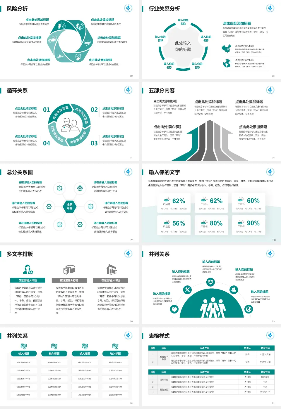 遵义市第一人民医院桃溪院区科室介绍与推广PPT模板16:9格式幻灯片预览图4