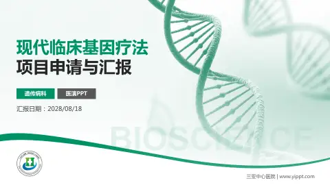 三亚中心医院项目申请与汇报PPT模板