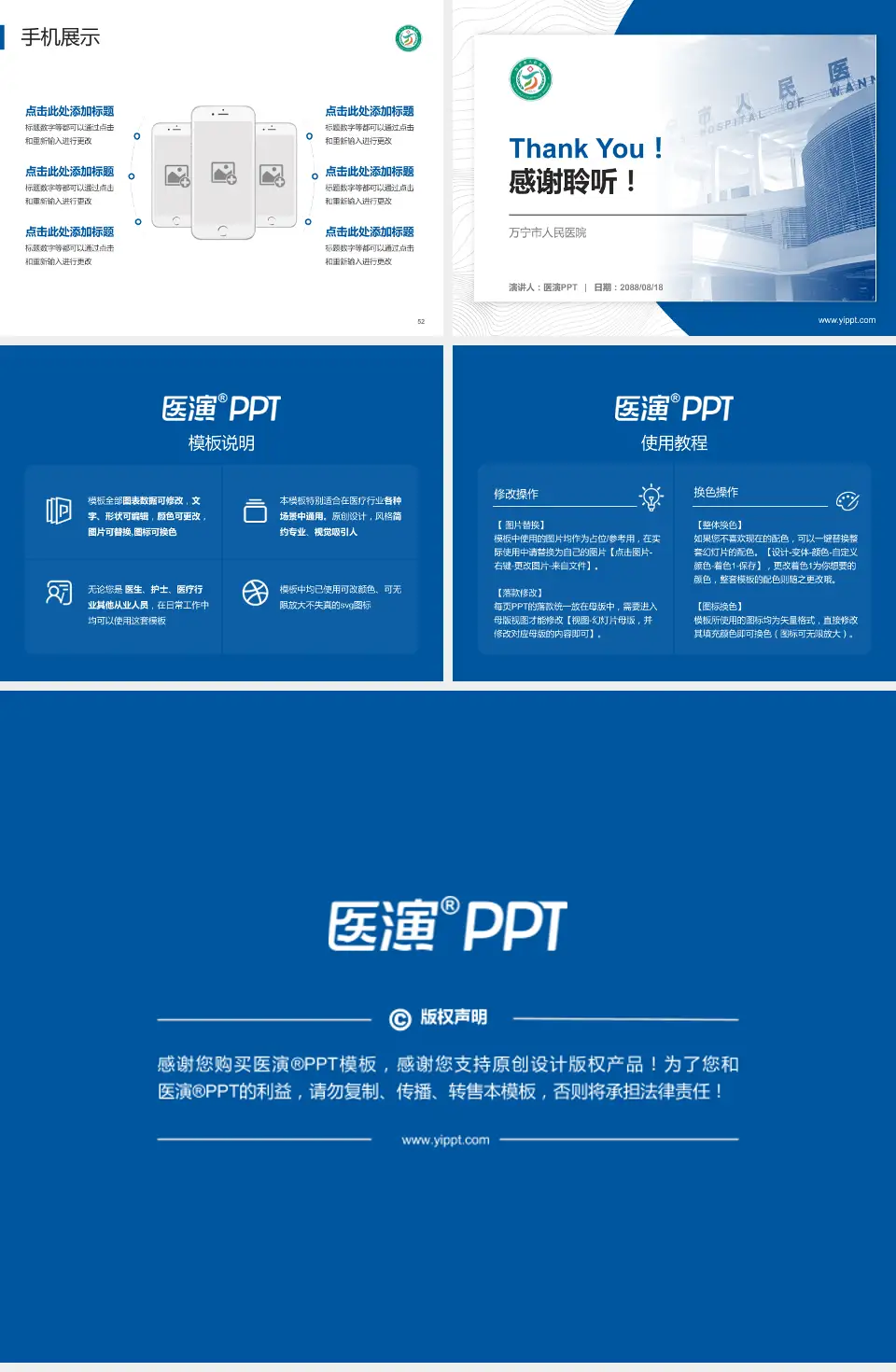 万宁市人民医院医院管理报告PPT模板4:3格式幻灯片预览图7