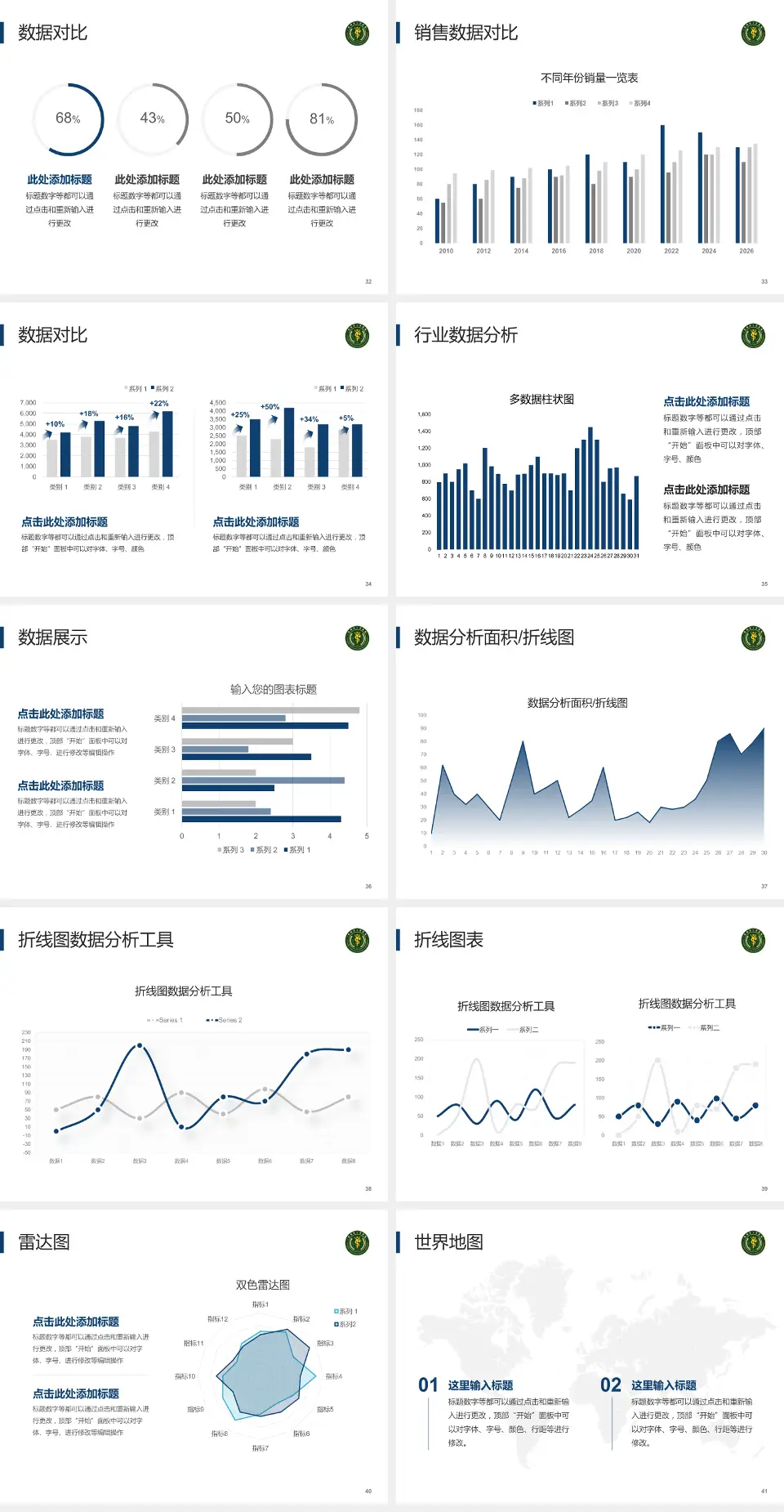 贵州省人民医院会议与研讨会PPT模板4:3格式幻灯片预览图5