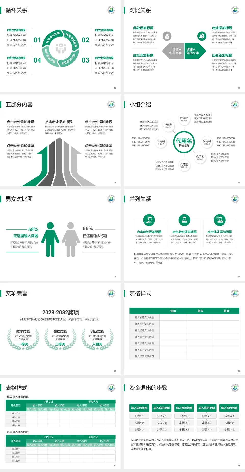 三亚中心医院医院简介/日常通用PPT模板4:3格式幻灯片预览图5