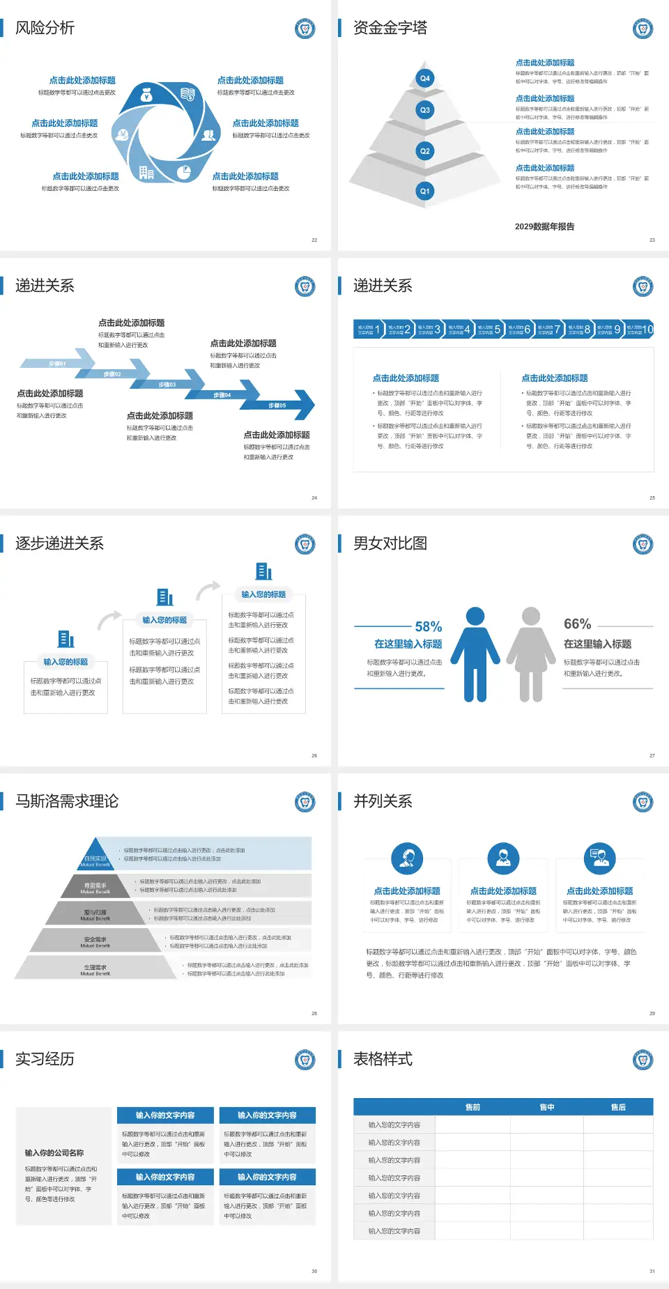 贵阳市口腔医院项目申请与汇报PPT模板4:3格式幻灯片预览图4