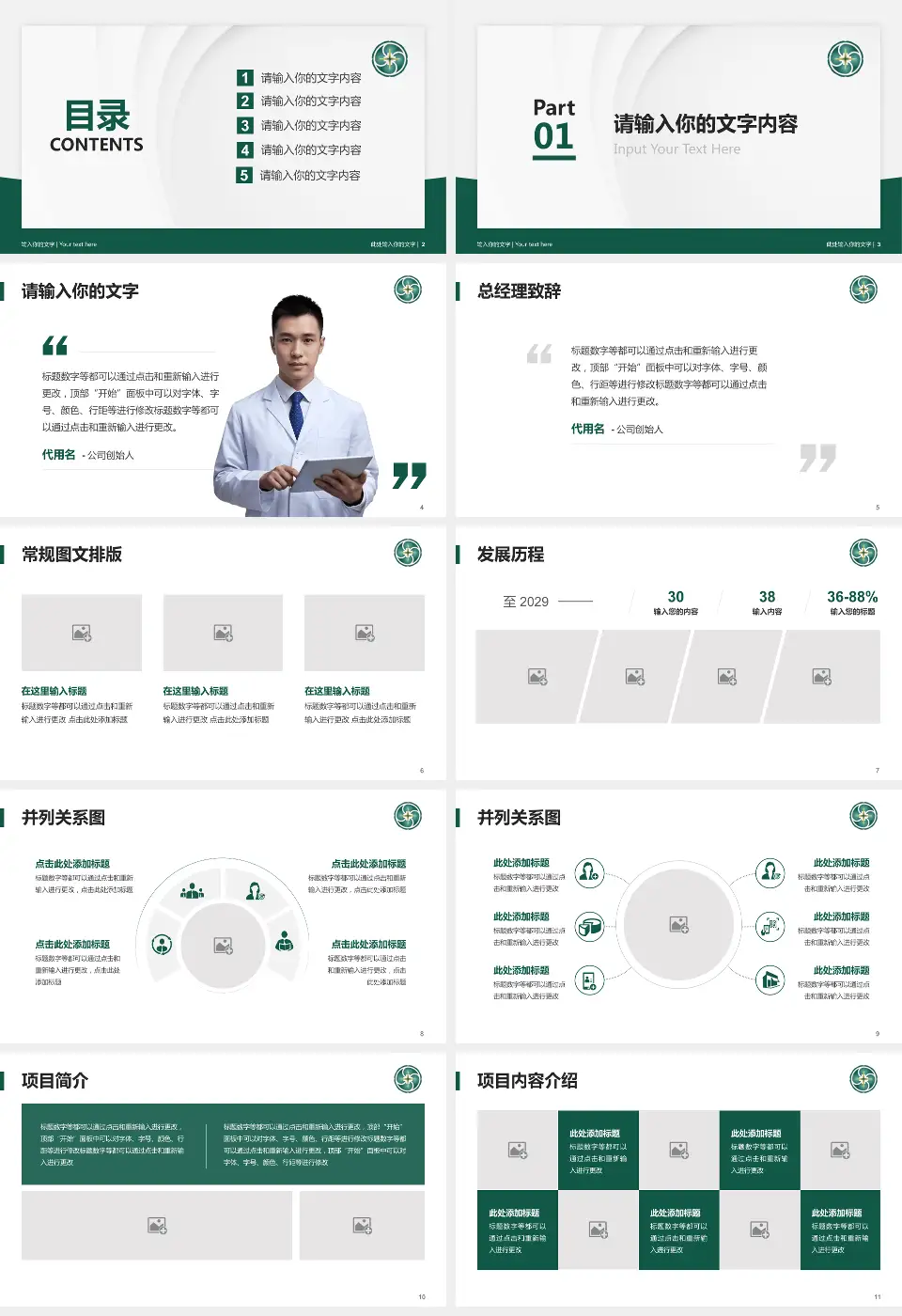 贵州医科大学附属肿瘤医院医院管理报告PPT模板16:9格式幻灯片预览图2