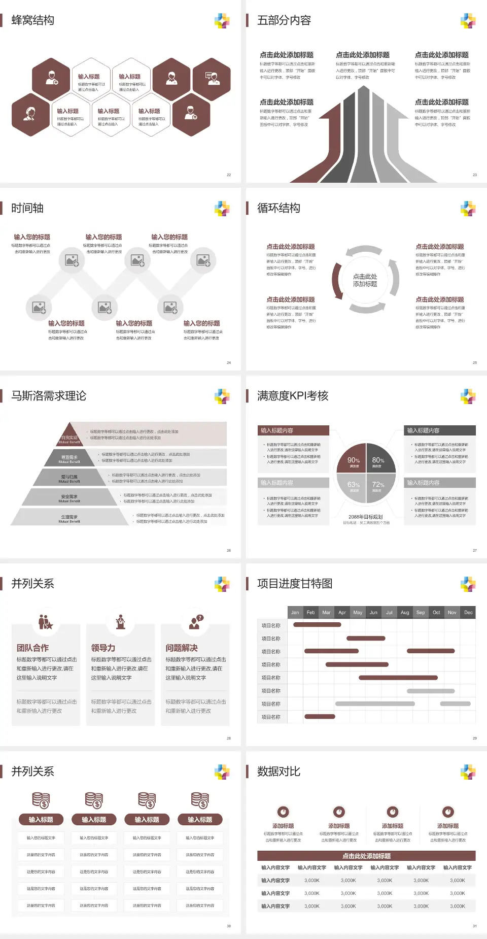 桂林市第五人民医院医疗知识普及PPT模板4:3格式幻灯片预览图4