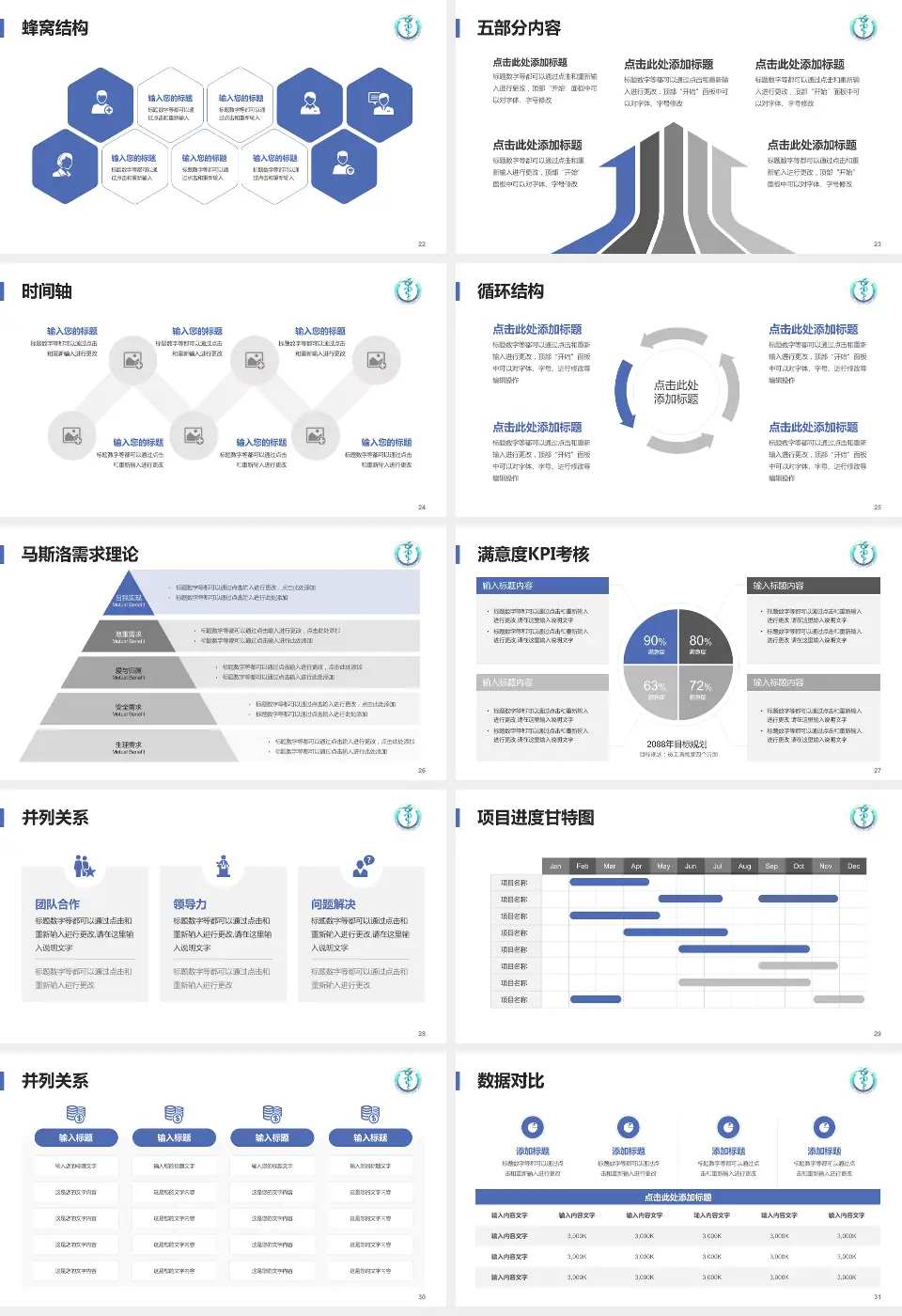 遵义医科大学第二附属医院医疗知识普及PPT模板16:9格式幻灯片预览图4