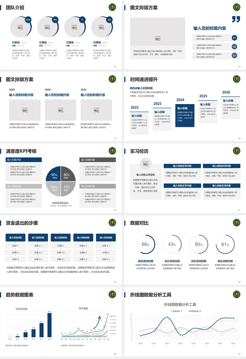 贵州省人民医院培训与教育PPT模板16:9格式幻灯片预览图3