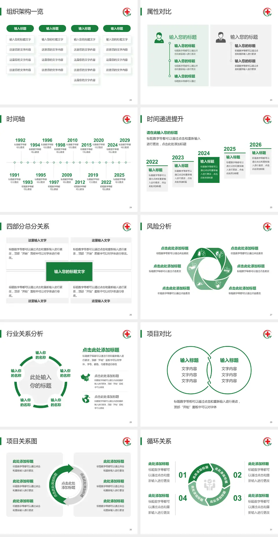贵州医科大学附属乌当医院医疗行业比赛专用PPT模板4:3格式幻灯片预览图4