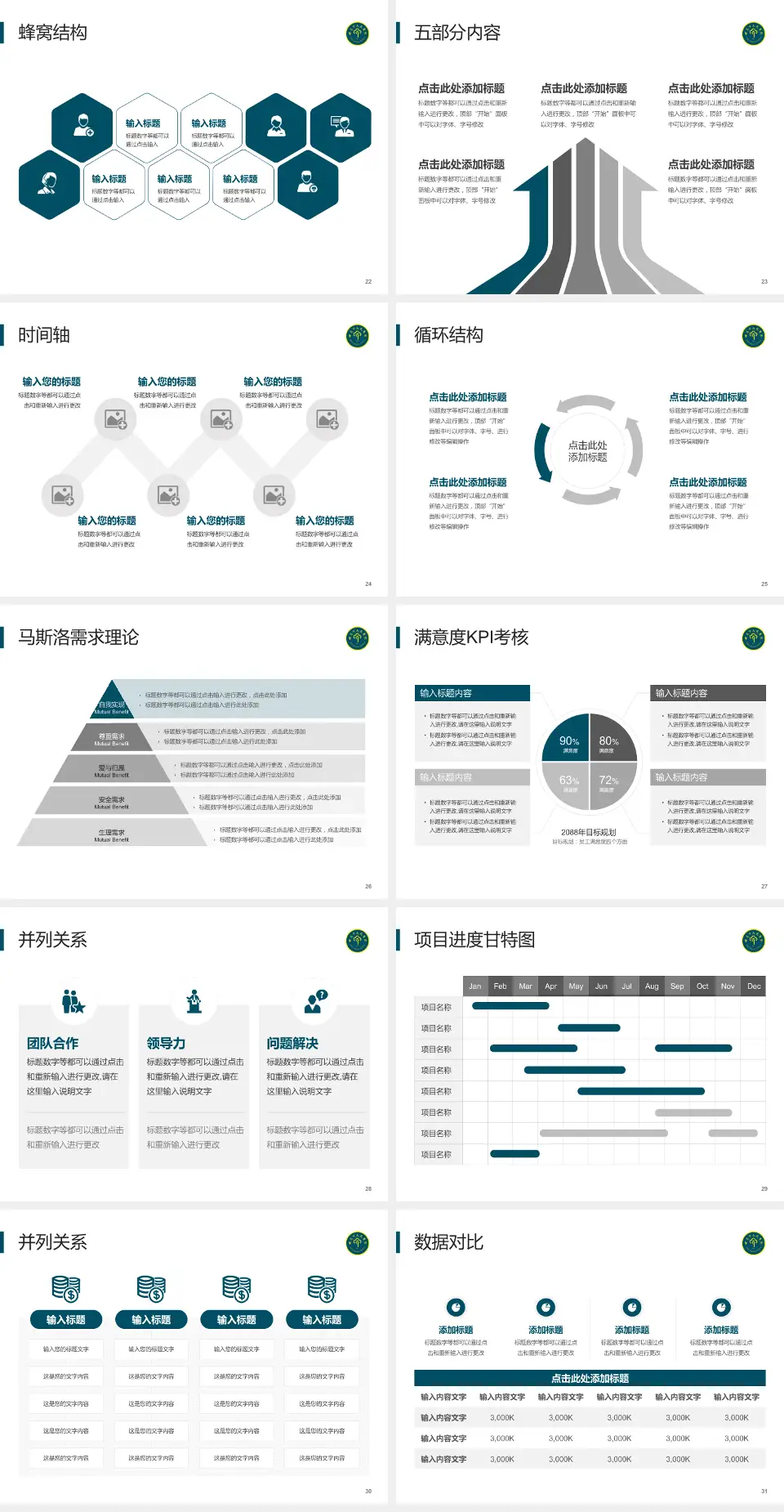 兴义市人民医院医疗知识普及PPT模板4:3格式幻灯片预览图4