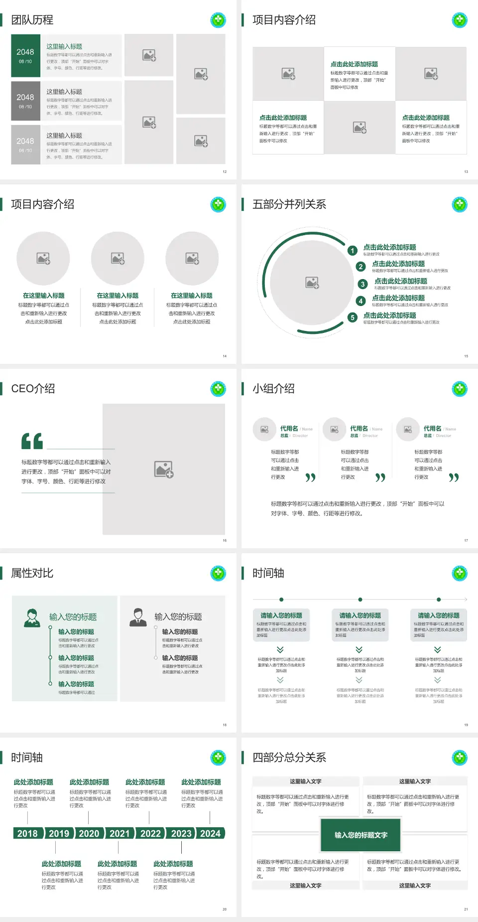 毕节市第一人民医院科研成果展示PPT模板4:3格式幻灯片预览图3