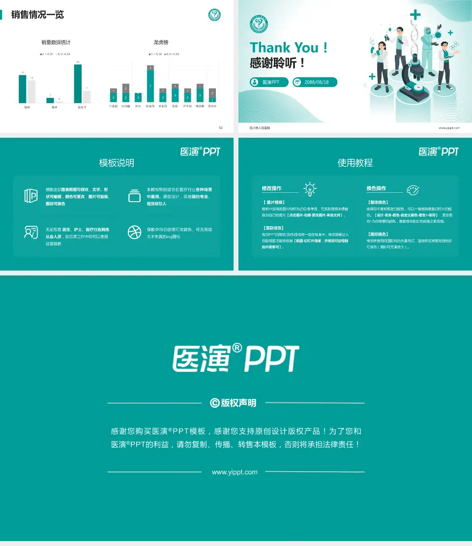 梧州市人民医院品管圈PDCA演示专用PPT模板16:9格式幻灯片预览图7