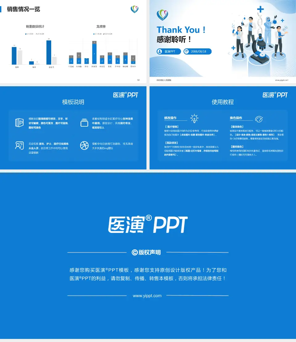 河池地区人民医院品管圈PDCA演示专用PPT模板16:9格式幻灯片预览图7