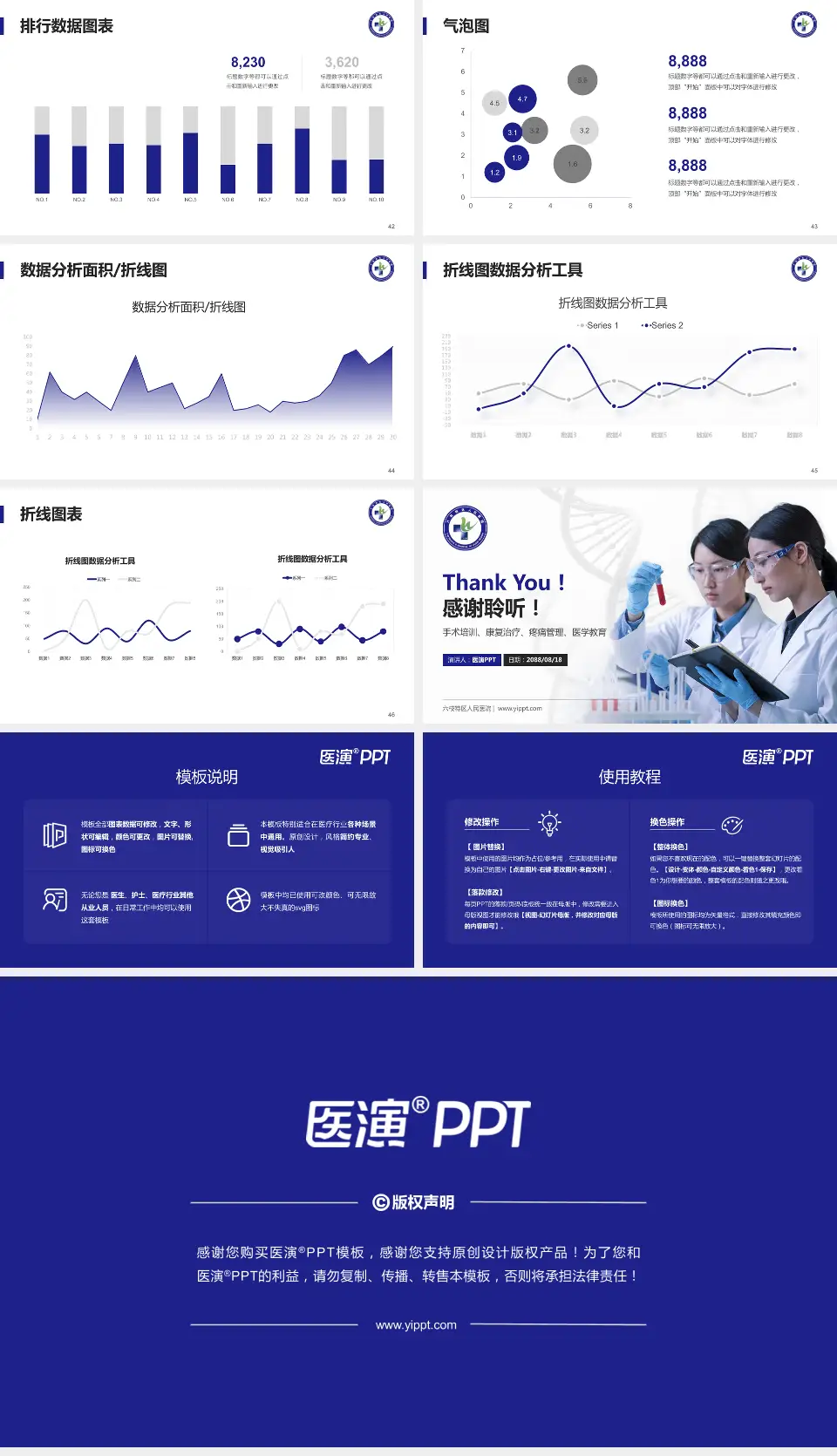 六枝特区人民医院科研成果展示PPT模板16:9格式幻灯片预览图6