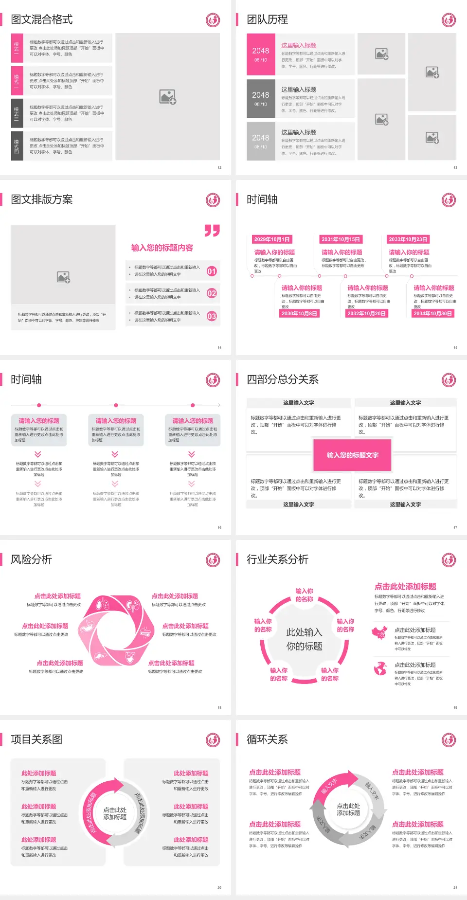 铜仁市妇幼保健院项目申请与汇报PPT模板4:3格式幻灯片预览图3