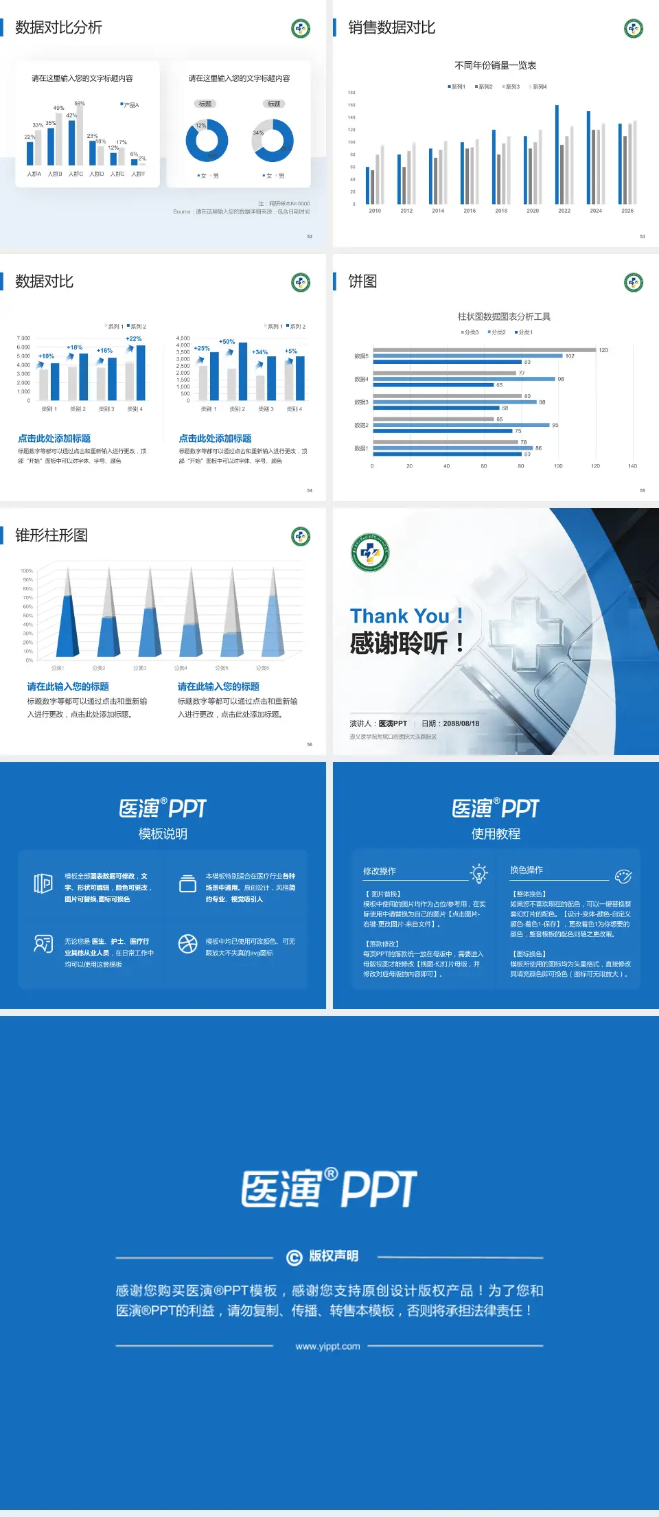 遵义医学院附属口腔医院大连路院区医疗行业比赛专用PPT模板4:3格式幻灯片预览图7