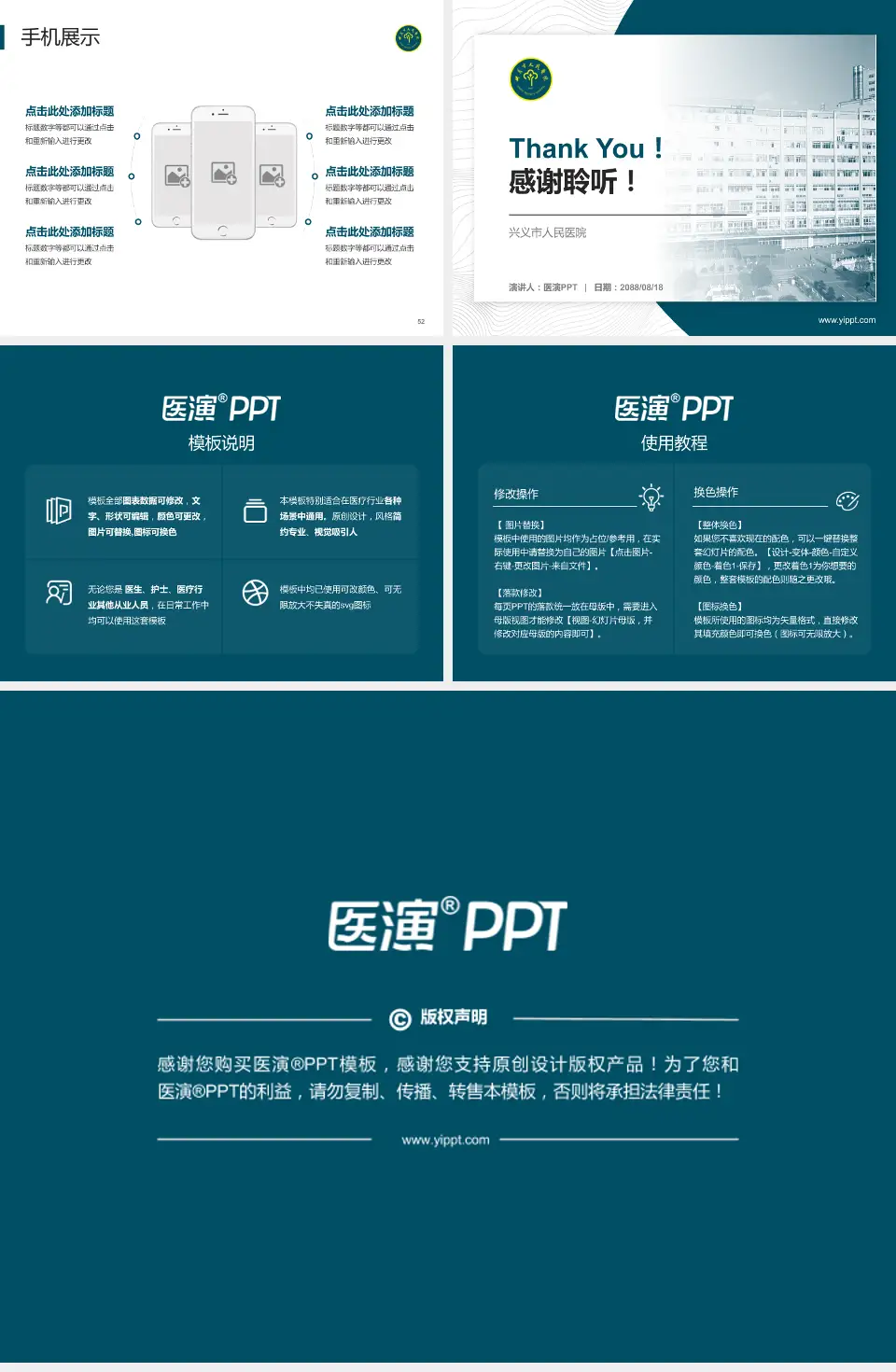 兴义市人民医院医院管理报告PPT模板4:3格式幻灯片预览图7