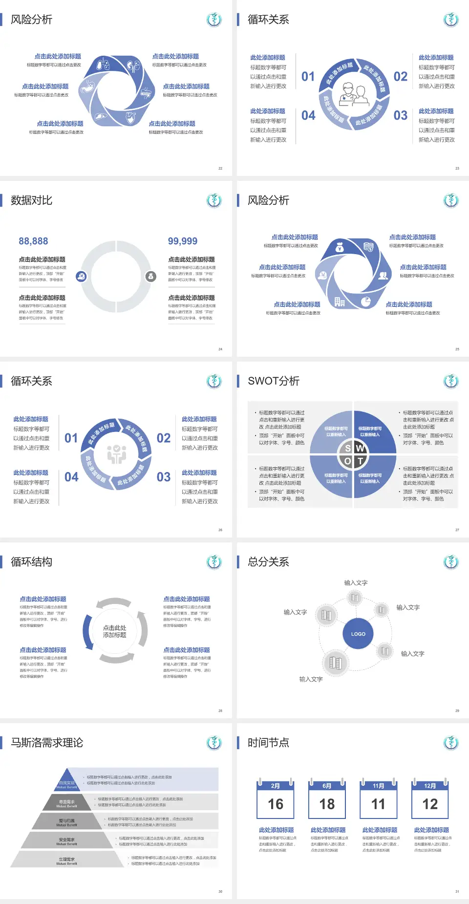 遵义医科大学第二附属医院科研成果展示PPT模板4:3格式幻灯片预览图4