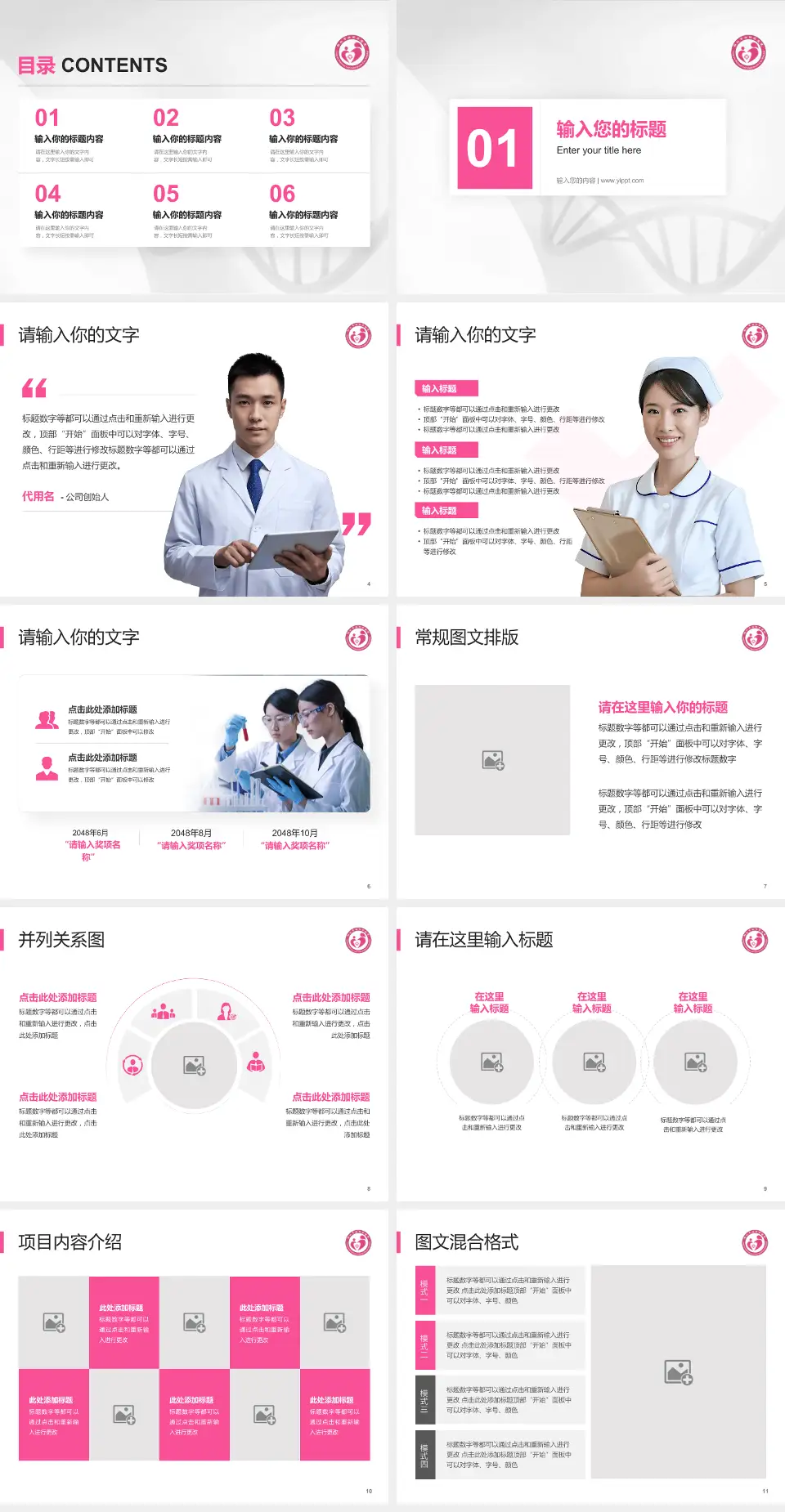 铜仁市妇幼保健院科研成果展示PPT模板4:3格式幻灯片预览图2