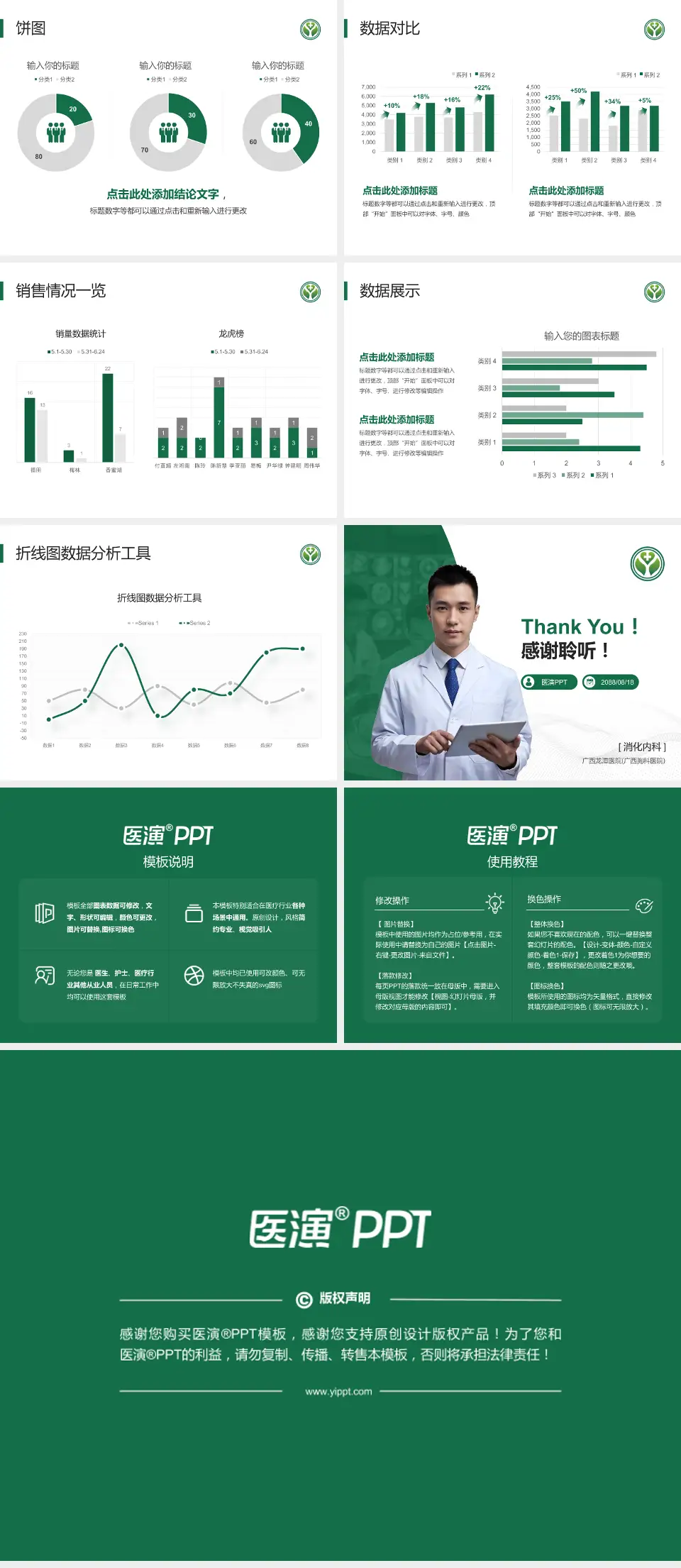 广西龙潭医院(广西胸科医院)病例分享与讨论PPT模板4:3格式幻灯片预览图4