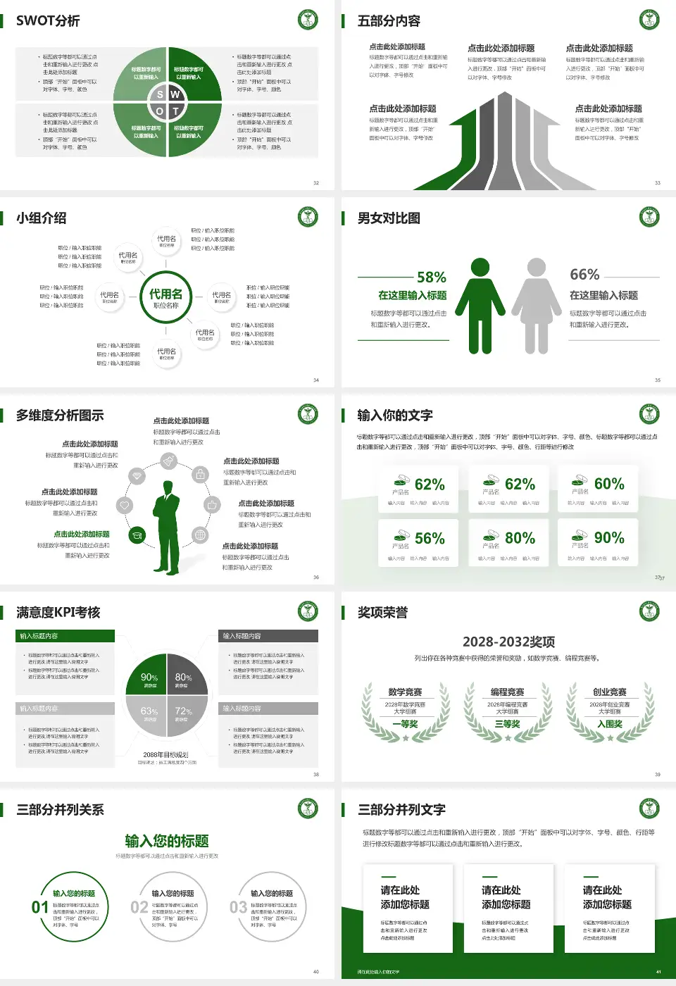 贵州医科大学第二附属医院翁义院区医疗行业比赛专用PPT模板16:9格式幻灯片预览图5