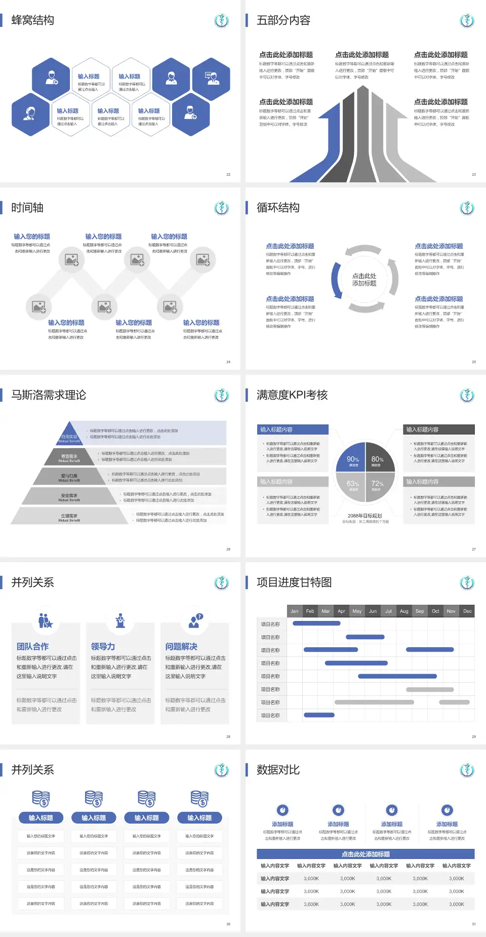 遵义医科大学第二附属医院医疗知识普及PPT模板4:3格式幻灯片预览图4
