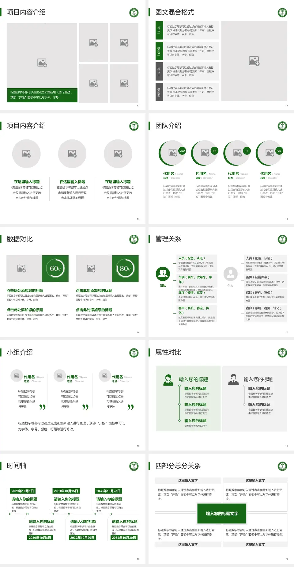 贵州医科大学第二附属医院翁义院区科室介绍与推广PPT模板4:3格式幻灯片预览图3