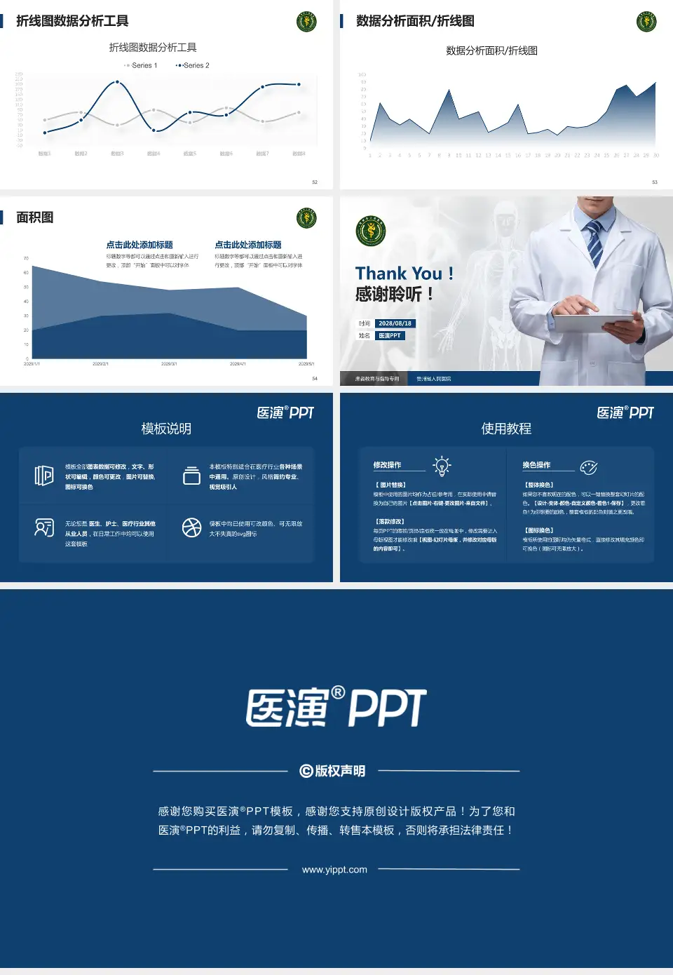 贵州省人民医院患者教育与指导PPT模板16:9格式幻灯片预览图7