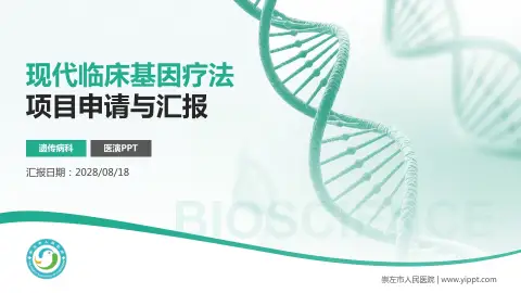 崇左市人民医院项目申请与汇报PPT模板