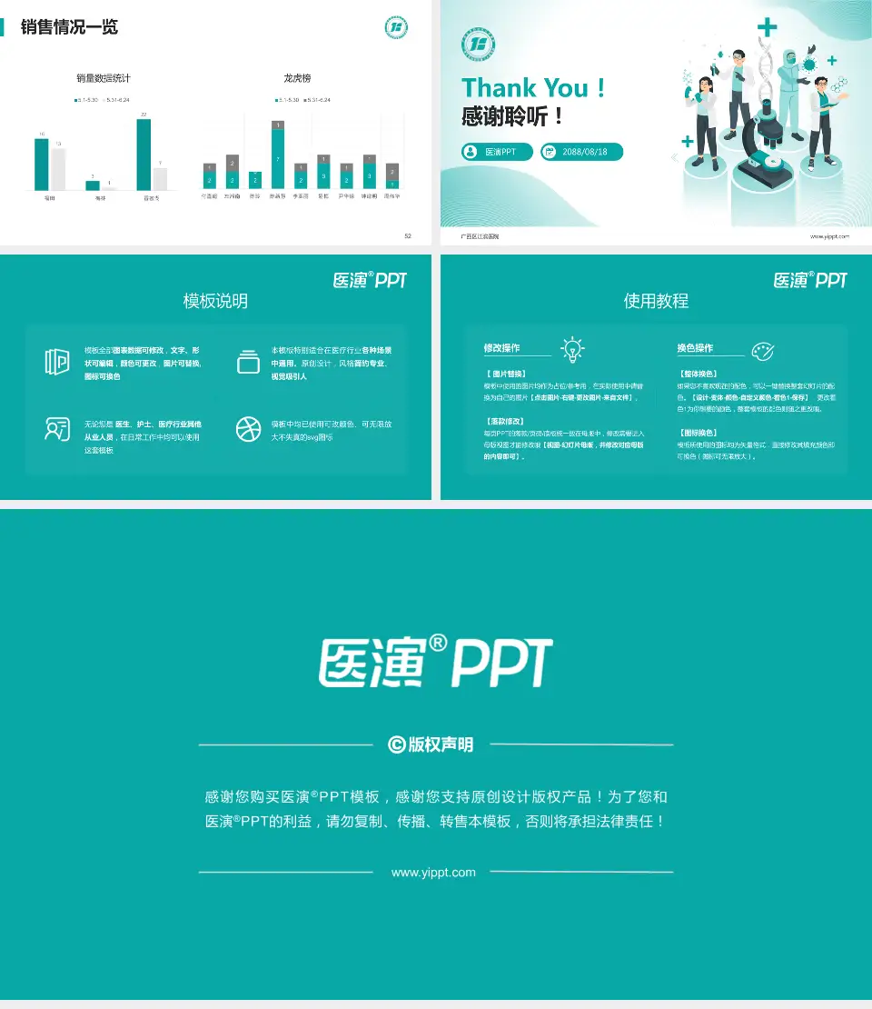 广西区江滨医院品管圈PDCA演示专用PPT模板16:9格式幻灯片预览图7