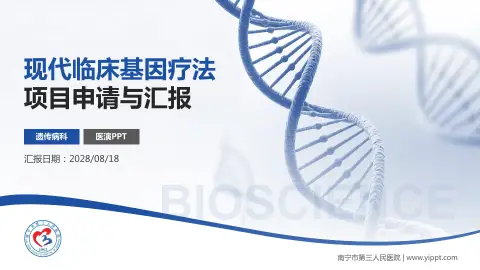 南宁市第三人民医院项目申请与汇报PPT模板