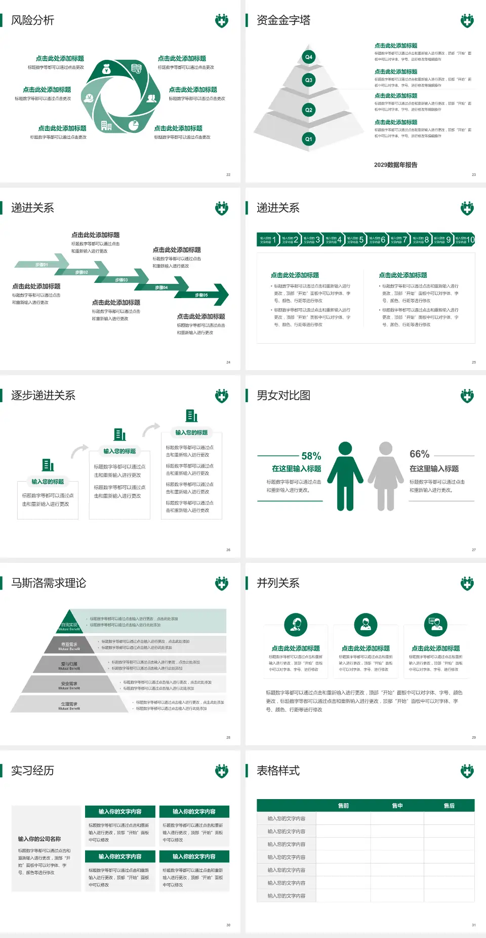 仁伯爵综合医院项目申请与汇报PPT模板4:3格式幻灯片预览图4