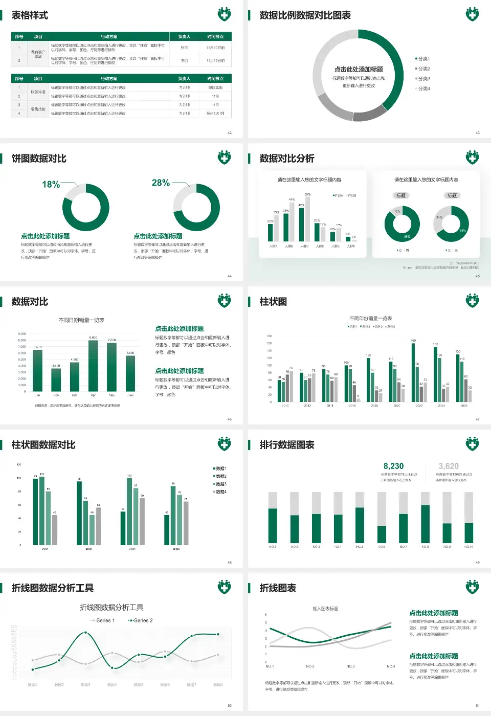 仁伯爵综合医院医院简介/日常通用PPT模板16:9格式幻灯片预览图6