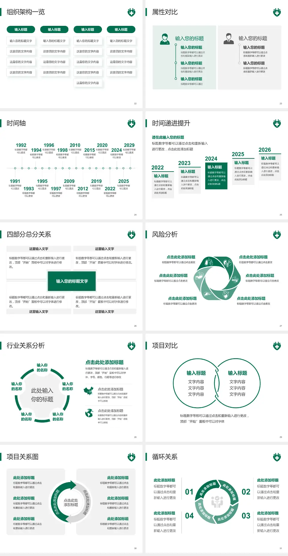 仁伯爵综合医院医疗行业比赛专用PPT模板4:3格式幻灯片预览图4