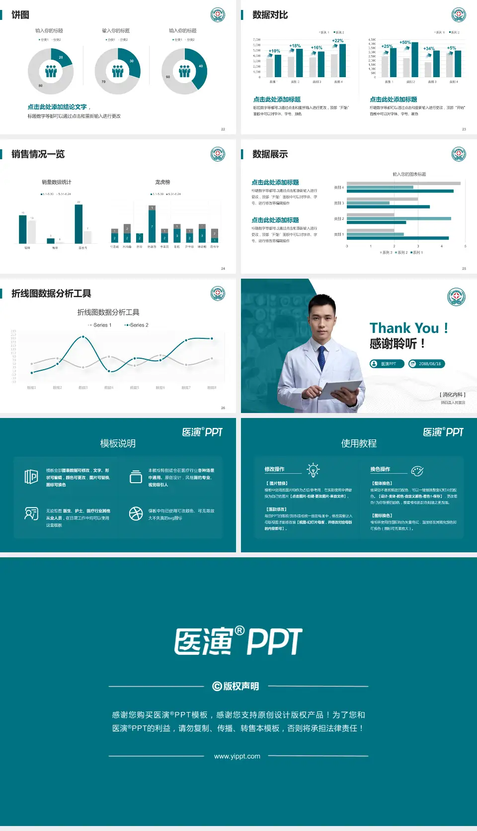 博白县人民医院病例分享与讨论PPT模板16:9格式幻灯片预览图4