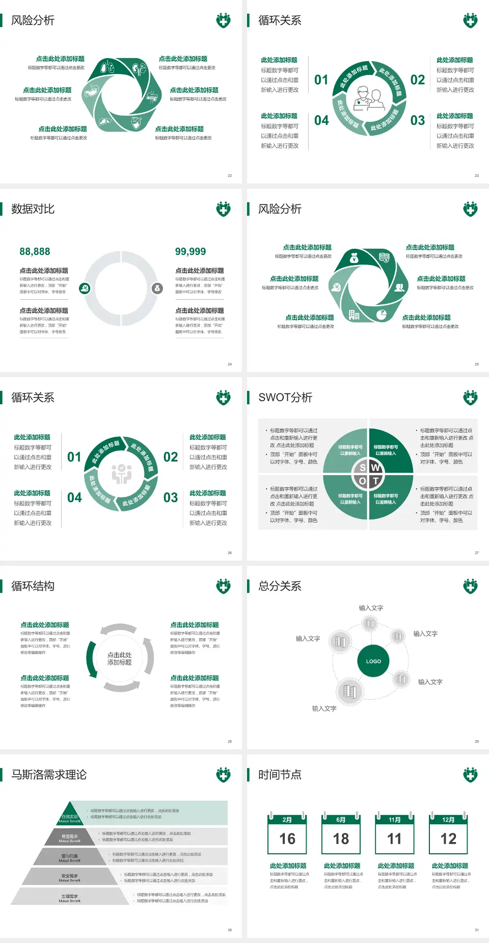 仁伯爵综合医院科研成果展示PPT模板4:3格式幻灯片预览图4