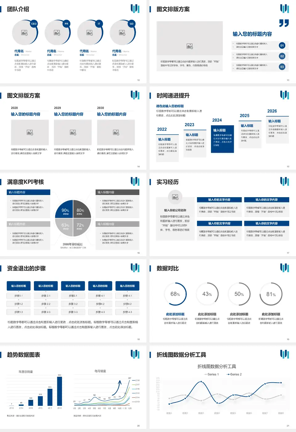 科大医院培训与教育PPT模板16:9格式幻灯片预览图3