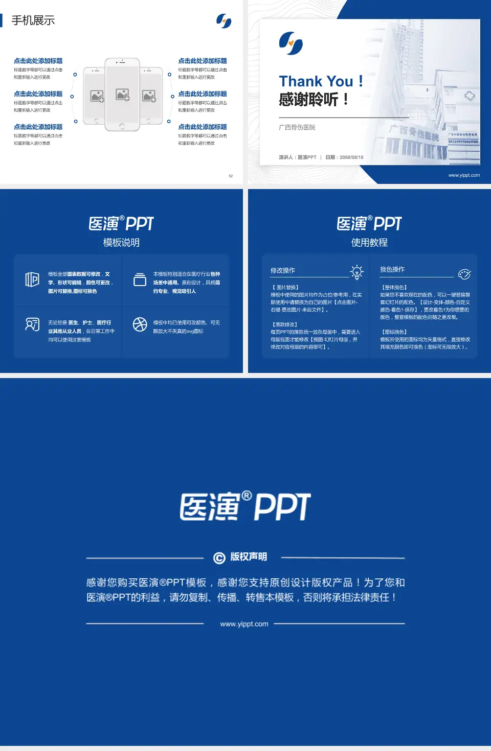 广西骨伤医院医院管理报告PPT模板4:3格式幻灯片预览图7